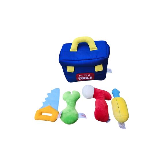 Baby GUND My First Tool Set Baby Kids Plush Play Set, Sensory Toys Rattle - Picture 1 of 9